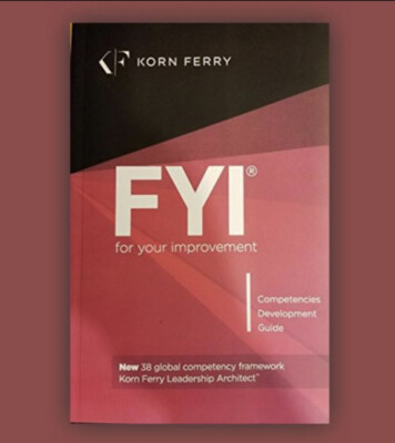 FYI For Your Improvement - Competencies Development Guide, 6th
