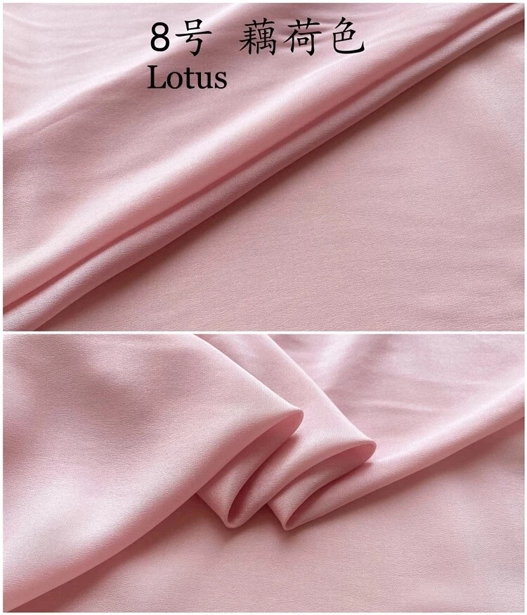 1 MeterX 1.14 Meter Quality Natural Silk CDC Fabric For Gown 100 Pure Silk Crepe - Bild 3 von 4
