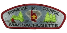 Mohegan Council MA 1911 CSP RED Bdr (NE3191)