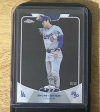 2024 Topps Chrome Shohei  Ohtani 50/50 Stolen Base SB #22 Black Parallel 10/10
