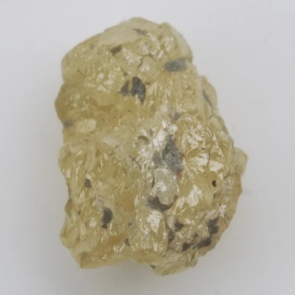 0.97 Carat Round Rough Uncut Natural Loose unpolished Real A1 Raw Yellow Diamond - Image 3 of 4