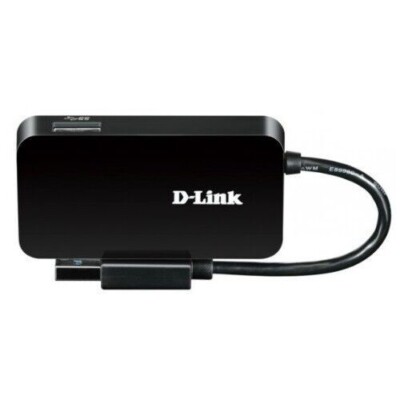 D-LINK DUB-1341 4-PORT Super Speed  USB 3.0  Portable HUB .  ( Used )