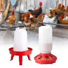 1kg Poultry Feeder and 1.5L Chick Waterer Chicken Coop Accessories Poultry