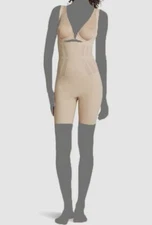 Commando Women's Beige Luxe Control Bodyshort Size L