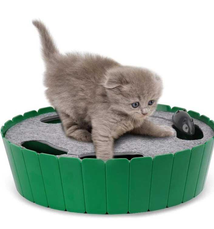 Pawaboo Interactive Cat Toy With Running Mouse, Electronic Motion Cat Toy...