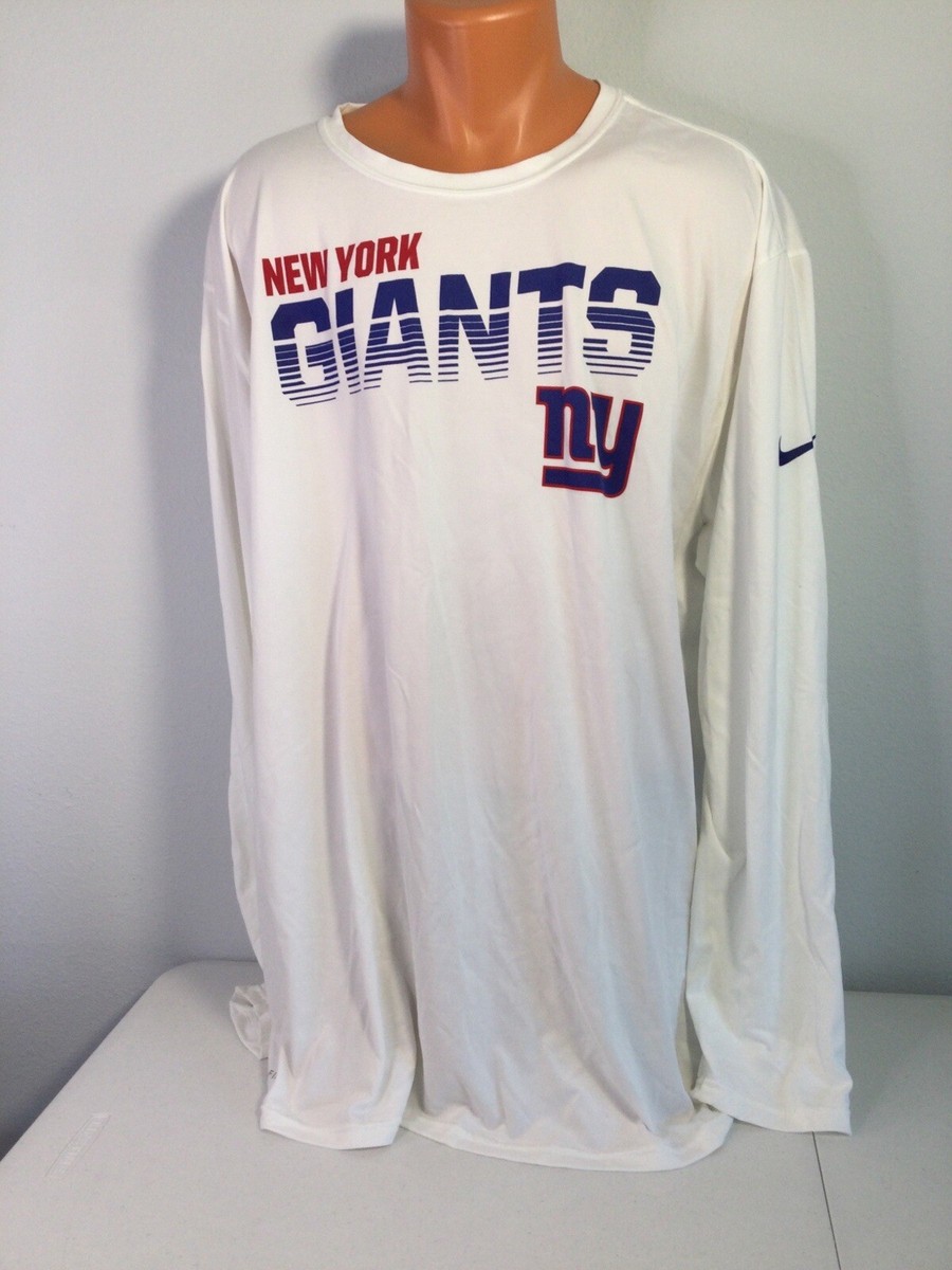 ny giants long sleeve shirt white