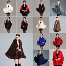Autumn And Winter Imitation Fur Shawl Cloak Womens Knitted Cardigan Coat