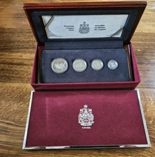 1992 Canada 4-Coin Platinum Proof Set:  Cougar (w/Box & CoA)