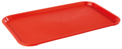 Fast Food Tablett Kellnertablett Serviertablett 41 x 30,5 cm Rot Gastlando