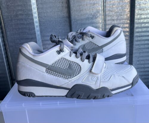 Nike Air Trainer TW II Tecmo Bo białe szare 359696-101 męskie rozmiar 12 Bo Jackson - Zdjęcie 1 z 11