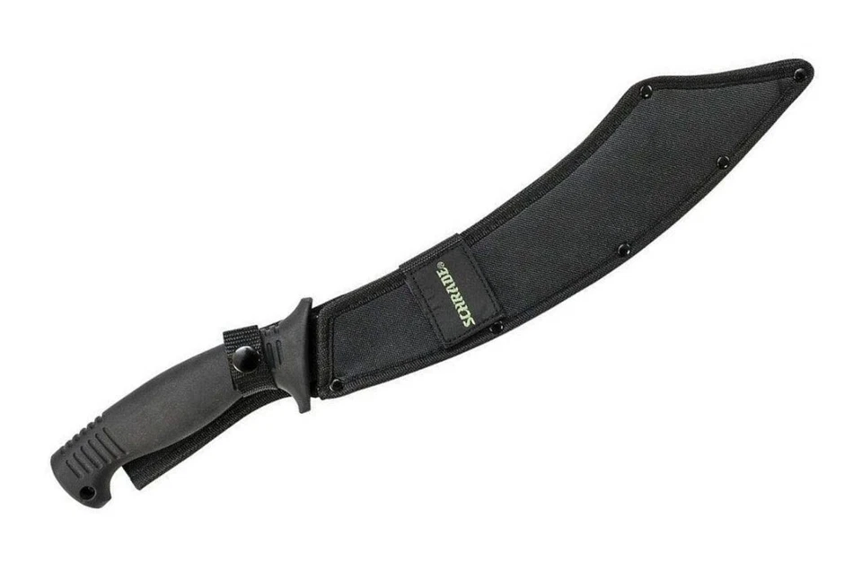Machete Schrade Full Tang 18" hoja de acero inoxidable mango de goma Foto 3 de 3