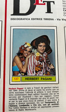 FIGURINA N.127 HERBERT PAGANI CANTANTI 69 1969 PANINI OTTIMA DA RECUPERO