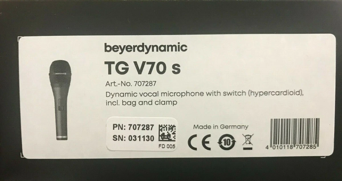 Beyerdynamic - TG V70S - Hypercardioid Dynamic Microphone On/Off 