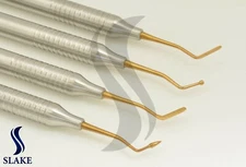 Dental Composite Filling Restorative Kit Dental Instruments Double Ended Gold