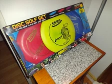 Disc Golf Discs. Set of 3 (Mid-Range Putter & Driver). NEW & SEALED.