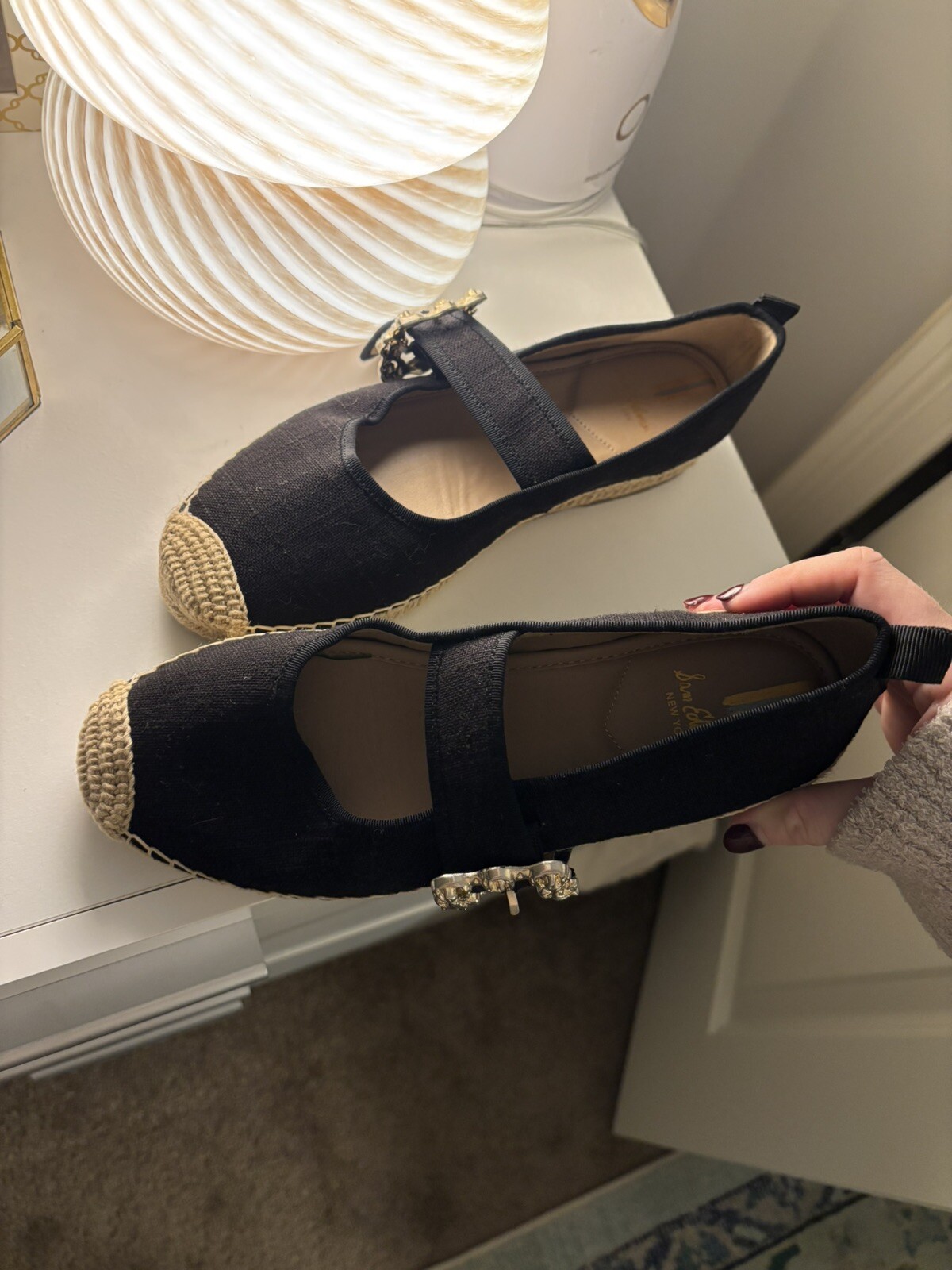 Sam Edelman Women's Maddy Mary Jane Flats, Style# I9541F1001, Size 8.5, Black