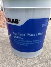 Ecolab Eco-Temp Phase I Rinse Additive for Machine Warewashing 5 Gallons 6113920