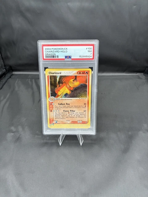 The Pokemon Company 2003 Charizard 100/97 EX Dragon Secret Rare Holo PSA 7