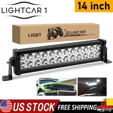 14" Inch LED Light Bar Spot Pod Flood Combo Work Driving Off-Road SUV ATV 800W