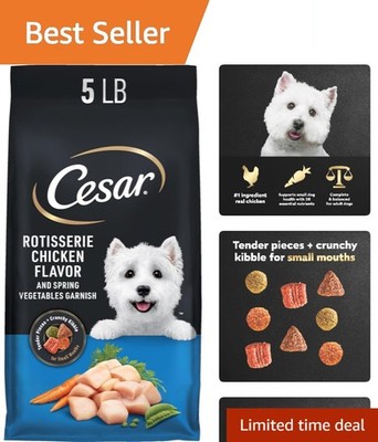 Small Breed Dry Dog Food, 5 lb Rotisserie Chicken & Veggies, Nutritional Balance