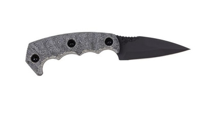 Half Face Blades Humint Fixed Blade Knife Gray Micarta (3" Black ...