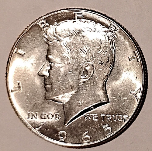 🧿 (B) 1965 SMS 40% SILVER JFK HALF DOLLAR CHOICE/GEM BU