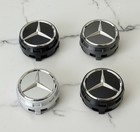 4PC 75mm Wheel Center Hub Caps Cover RAISED For Mercedes-Benz 0004000900
