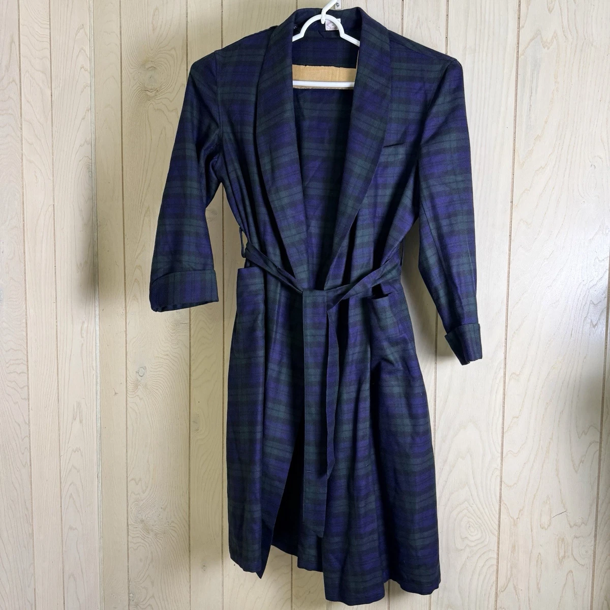 old fashioned mens dressing gown Vintage Mens English Dressing Gown Blue Wool Robe Size L – Poppy's Vintage  Clothing