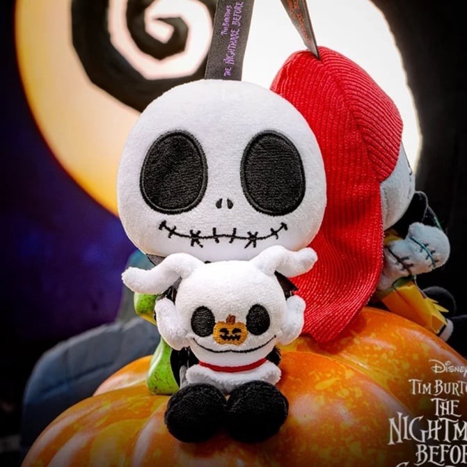 Jack Skellington Zero Pesadilla Antes De Navidad Peluche Llavero Bolso Dije