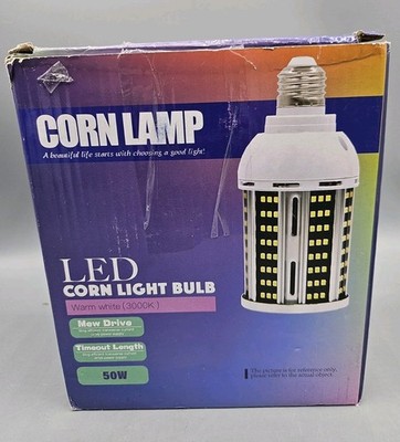 2-Pack Medium Base E26 E27 50W LED Corn Light Bulb Bulbs Warm White 3000K Indoor