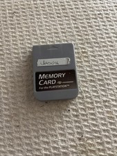 Playstation 1 PS1 Gray Performance Memory Card unit