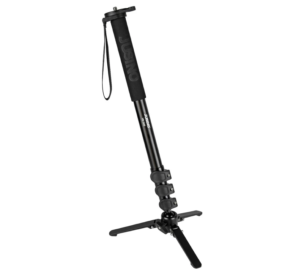 JUSINO Monopod bis 10kg Clipverschlüsse abnehmbarer Fuß Tischstativ VM-284E - Bild 3 von 4
