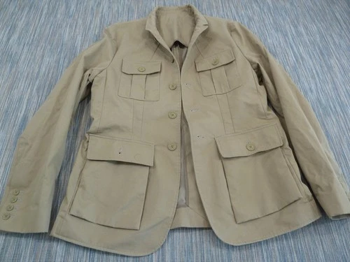 Orlebar Brown Safari Jacket Mens EU 52 UK XL Beige Cotton Field Utility Blazer
