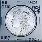 1921 BU GEM MORGAN SILVER DOLLAR UNC MS+++ U.S. MINT RARE COIN 7721