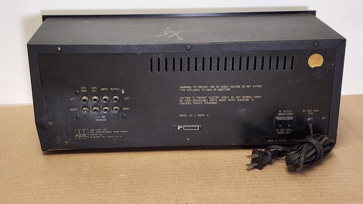 ADC SS-2 Mark II Sound Shaper 2 MK II Stereo Frequency Equalizer