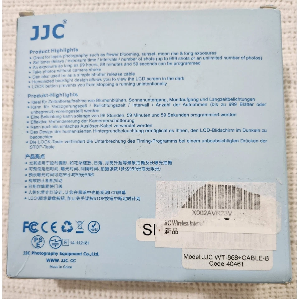 Control remoto temporizador intervalómetro inalámbrico JJC para Nikon MC-36A/MC-30A Foto 4 de 4