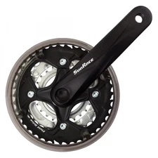 SUNRACE BIKE BICYCLE CRANKSET FCM500 170x42/34/24 SQ w/CG BK/SL