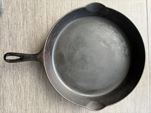 ERIE #12 719 Cast Iron Skillet Pre-Griswold Fry frying Pan