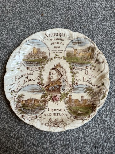 Queen Victoria Diamond Jubilee Commemorative Plate 1897 - English monarchy