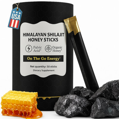 Better Alt Pure Himalayan Shilajit Sticks with 30sticks Honey, Naturally Sweeter