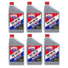 Lucas Oil Set of 6 High Mileage SAE 5W-50 Syn...