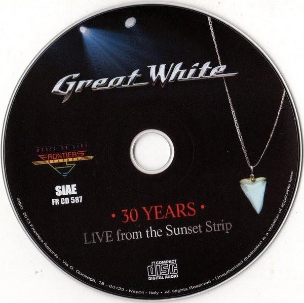 Great White 30 Jahre - Live Vom Sunset Strip CD Italien Frontiers 2013 CD - Bild 2 von 3