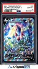 Pokemon 2021 Galarian Rapidash V 168/198 Full Art Chilling Reign GEM MINT PSA 10 on eBay