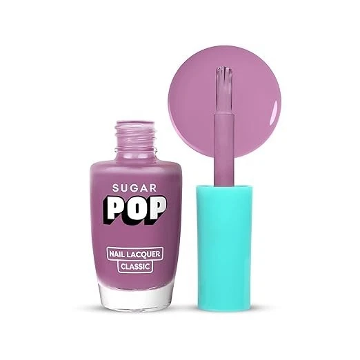 SUGAR POP Glossy Finish Nail Polish 41 Soft Orchid - 10ml | High Gloss | Long -
