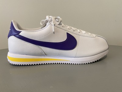 Nike Cortez Lakers White Varsity Maize Purple DM4044-106 US11.5