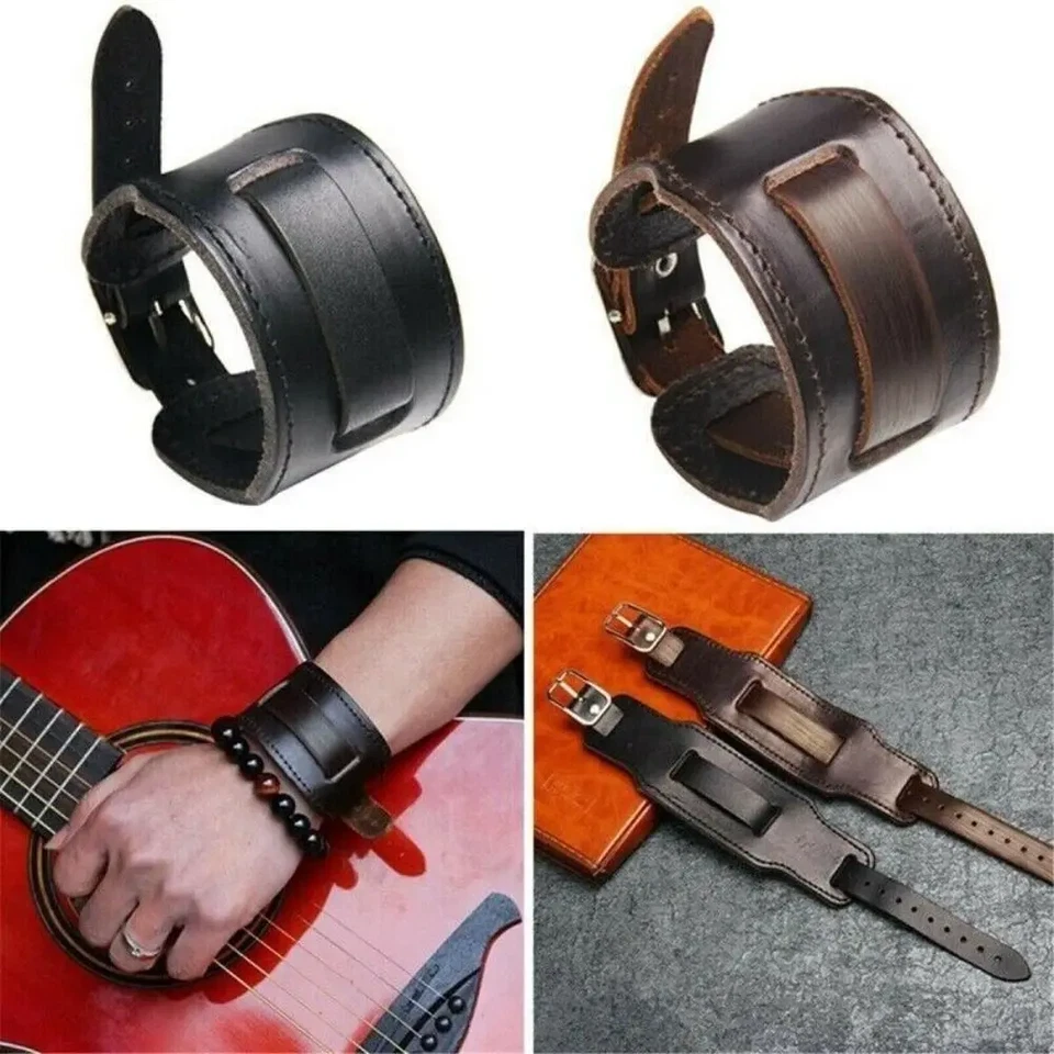 Retro Armband Herren Breit Lederarmband Biker Manschette Schmuck Armband Armreif - Bild 2 von 4