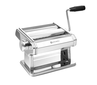 HENDI manuelle Pastamaschine aus Edelstahl mit Teigroller 140 mm
