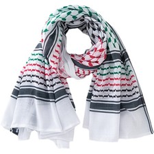 Shemagh Keffiyeh Scarf Arab Palestine Mens Women Palestinian Head Neck Wrap
