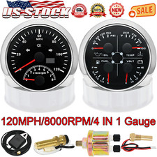2 Gauge Set 85mm Gps Speedometer 120mph Wtacho85mm 4 In 1 Gauge With Sensor Us 2 Gauge Set 85mm Gps Speedometer 120mph Wtacho85mm 4 In 1 Gauge With Sensor Us
