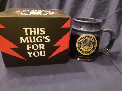 Death Wish Coffee Ceramic LONE WOLF Tankard Mug 3763/4000 - Deneen SOLD OUT 2021